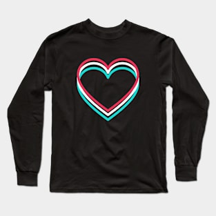 Cool heart colors Long Sleeve T-Shirt